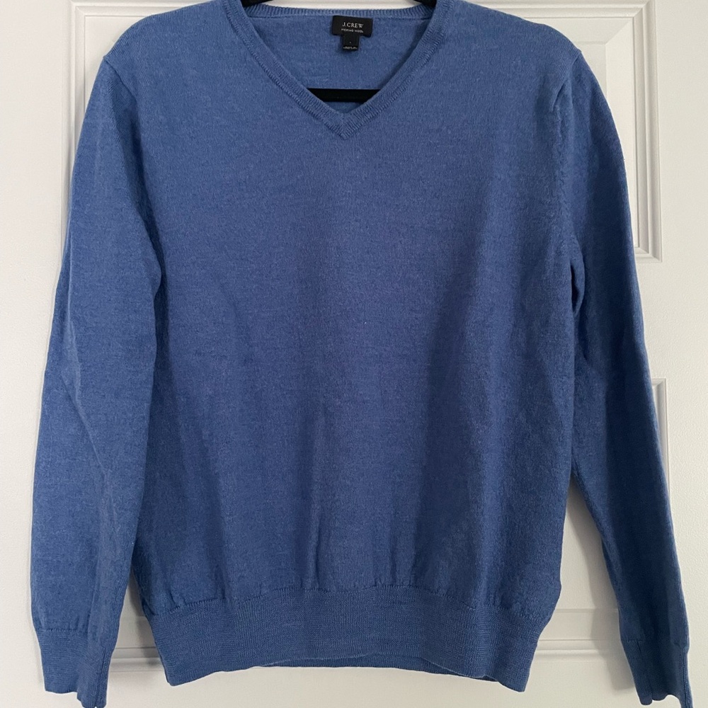 J. Crew Women’s Blue V-Neck Sweater